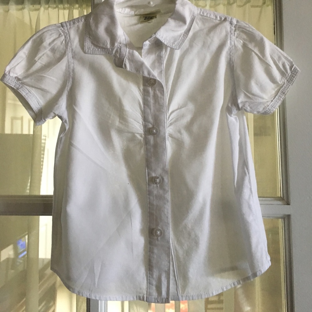 Little girls plain white shirt